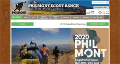 Desktop Screenshot of philmontscoutranch.org